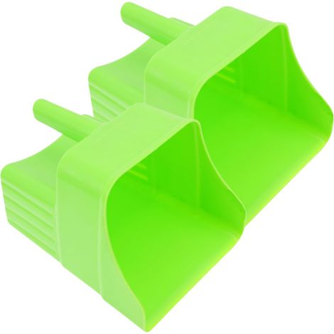 Lot de 2 Pelles à Aliments pour Volailles en Plastique Solide Ferme et Élevage 22 Cm Légères et Ergonomiques pour Ramassage de Fourrage, Distribution de Nourriture Polyvalente Agricole (1/5)