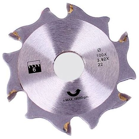 NALOOKAMIC Fraise à disque 100mm – Tige Ø 22mm – Pour fraisage précis et découpe parquet – Compatible fraiseuse à lamelle FERM BJM1009 (1/4)