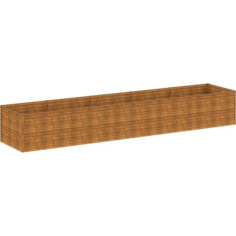 Maison Exclusive - Fioriera Rialzata da Giardino 479x100x69 cm in Acciaio Corten (1/5)