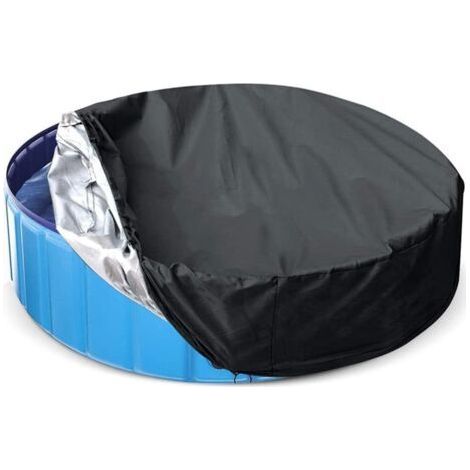 Couverture de piscine hivernage - Bâche de protection piscine - Bâche pour piscine ronde - Kit d‘accessoires spa portables -pliants, résistants UV et intempéries-200cm30cm (1/5)