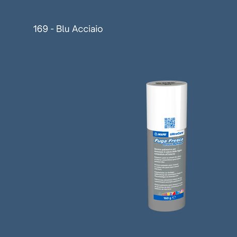 Rinnovo fughe sbiadite ripristinare pavimento ultracare fuga fresca 160 gr colore- blu acciaio - 169 - confezione 1