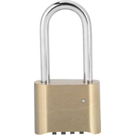 Cadenas à Combinaison à 4 Chiffres, Serrure à Combinaison pour Bagages, Cadenas à Verrouillage étanche en Laiton pour L'école, Gymnase, Casier de Hangar Extérieur