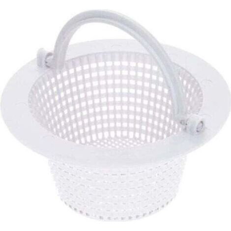 Panier de Skimmer Piscine 16cm I Panier de Rechange pour Skimmer Standard I Préfiltre de Piscine I avec poignée pour Un Retrait Facile I Résistant au Chlore