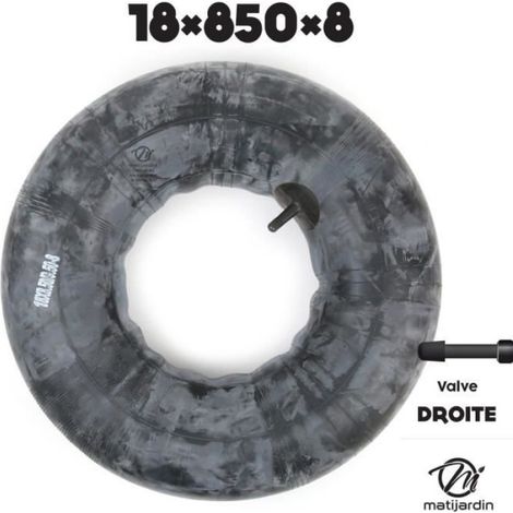 Chambre à air spéciale motoculture 18 x 850 x 8 valve droite par 2 (1/4)