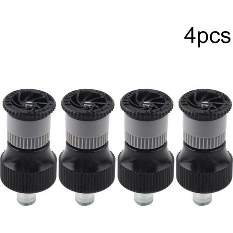 GARRYFIZH Buse d'arrosage en plastique pour jardin, outil d'irrigation, filetage femelle G1/2 po DN15, lot de 4 arroseurs enterrés, buse réglable, pour pelouses (1/5)