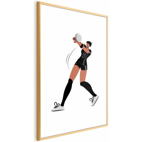 Poster – Illustration – Volleyballspieler (1/4)