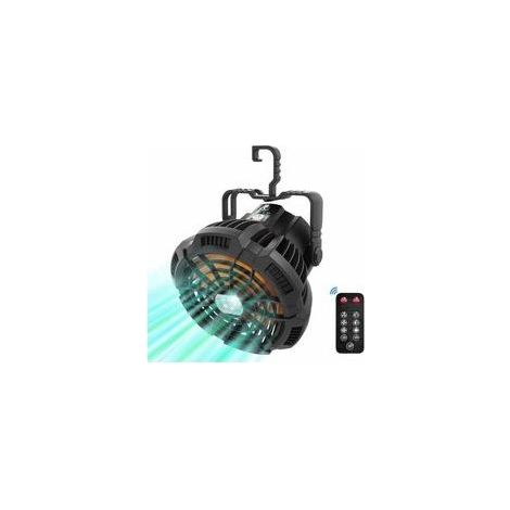 Ventilateur de table silencieux 5200 mAh – 3 vitesses réglables – Autonomie 6h – Télécommande incluse – Support rotatif 180° (1/4)