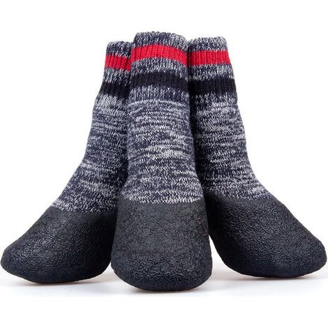 Chaussettes antidérapantes ajustables et imperméables pour chiens petits, moyens et grands, XL (1/5)