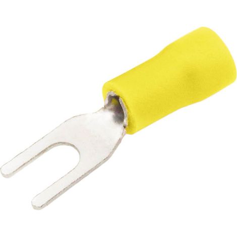 Terminal aislado horquilla 5,3/4-6mm Amarillo 50 uds