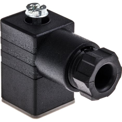 Connecteur pour électrovanne, Femelle, 2P+E, Montage sur câble 6A, 250 V c.a., PG7 ( Prix pour Paquet de 5 ) (1/2)