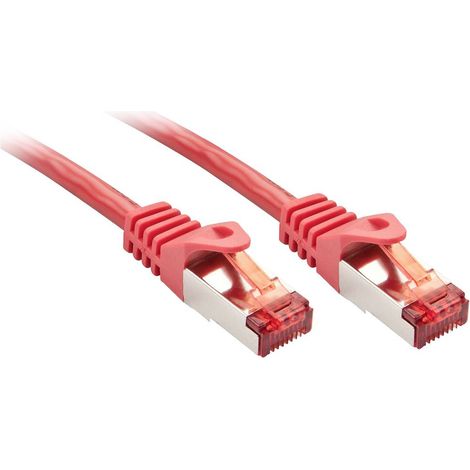 LINDY 47363 RJ45 Câble réseau, câble patch CAT 6 S/FTP 1.50 m rouge 1 pc(s) S235232 (1/4)