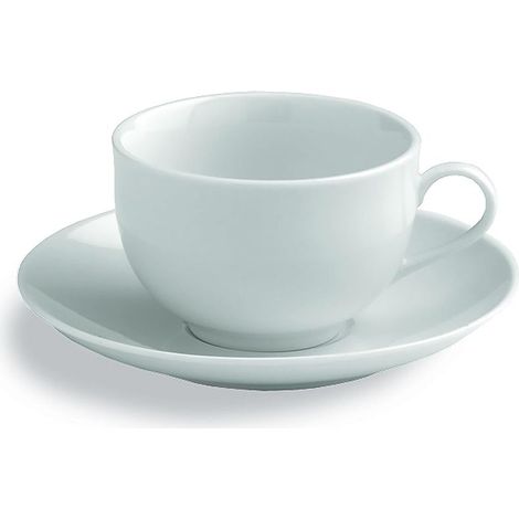 Lot de 6 tasses avec assiette, porcelaine (1/2)