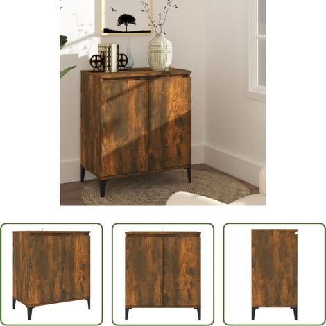 vidaXL Räuchereiche - Sideboard Räuchereiche 60x35x70 cm Holzwerkstoff (1/5)