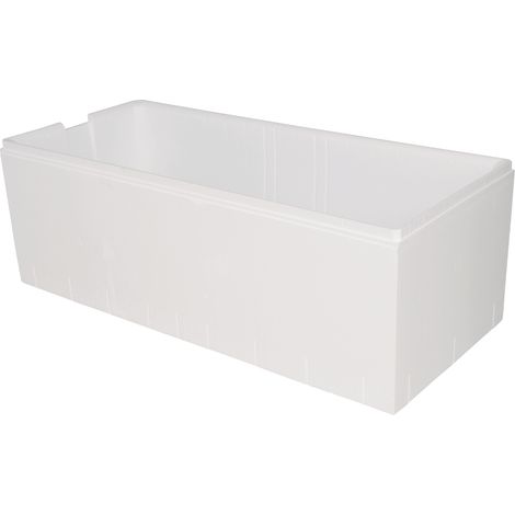 Calmwaters® Wannenträger 170 x 75 cm Original, Passend für Rechteck-Badewanne 170x75 cm, Styroporträger, Schall- und wärmedämmend, Direkt verfliesbar, Badewannenträger in Weiß, 03AX2432 (1/5)