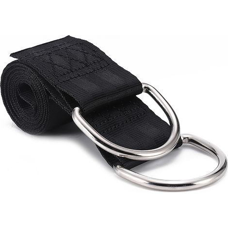 Housse de Hamac Suspendue en Polyester Renforcé, Kit d'Accrochage pour Balançoire Extérieure avec Double Anneau 200 cm