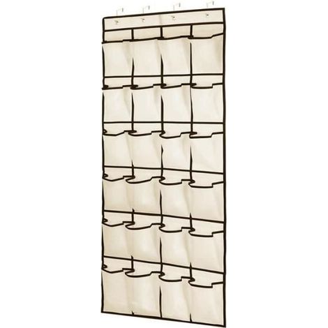 Schuh-Organizer – INSFITY – Türhänger aus Vliesstoff – 24 Fächer – Gelb (1/4)