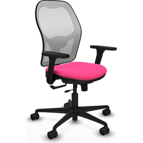 Silla de oficina piqueras y crespo Jorquera rosa simil piel (1/2)