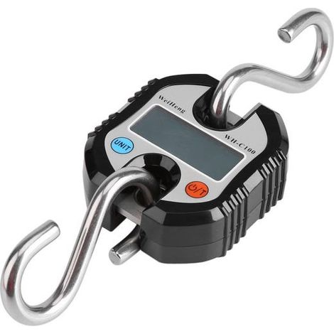 Balanza electrónica para equipaje de 150 kg: balanza portátil con pantalla LCD, ideal para viajes y maletas. (1/5)