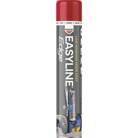 Pintura  marcadora  de  líneas  Easyline®  Edge  750ml  rojo  Spray  ROCOL (1/2)