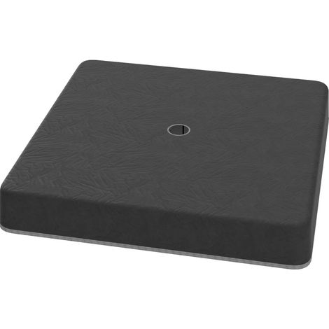 Base de peso para sombrilla rellenable con arena de plástico 89 x 89 x 10,5 cm negra HOMVRA (1/5)