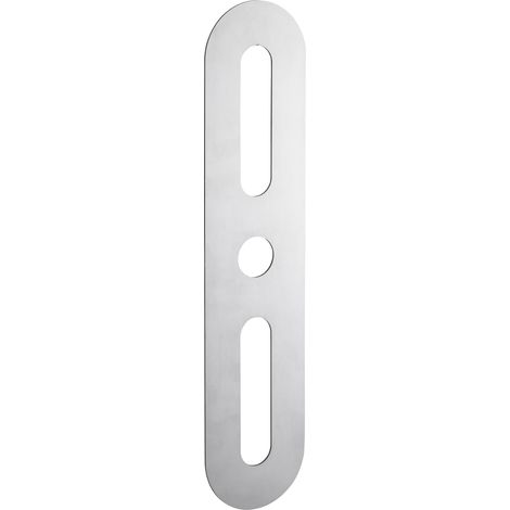 Plaque de propreté, 70x312mm, arrondie, inox - Intelock (1/4)