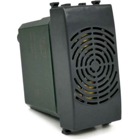 Suoneria compatibile con vimar plana modulo campanello pulsante 6A 220v  nero (1/3)