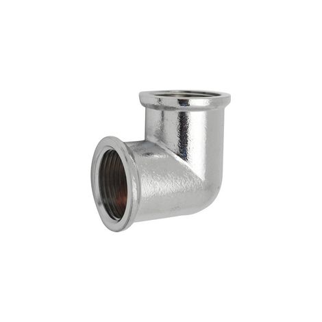 GOMITO FF IN OTTONE CROMO IBP- 1/4- IBP- pezzi 10