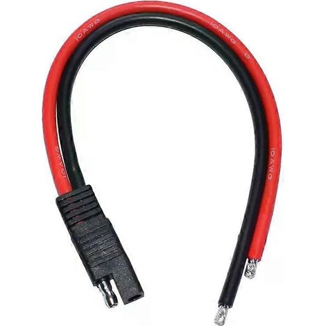 DIY SAE-Verlängerungskabel mit einem Kopf, 18 AWG, 14 AWG, 12 AWG, 10 AWG, 15 cm, 30 cm, für Auto-Solarpanel (1/4)