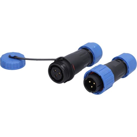 IP68 wasserdichte Steckdose, 3-poliger Luftfahrt-Stromanschluss, Industriekabeladapter, 250 V, 10 A (1/5)