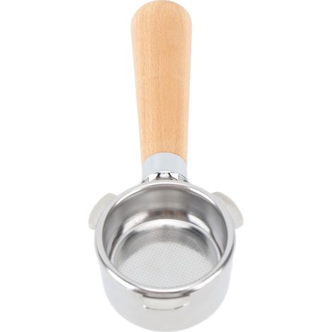 Portafiltre 54mm inox remplacement 2 becs séparateur pour machine à café 870 880 accessoires hêtre A2 (1/5)