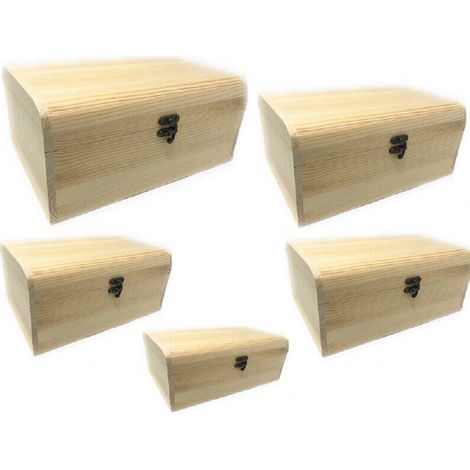 Set 5 Boîtes En Bois Matryoshka Pour Le Découpage Boîte à Bijoux Set (1/2)