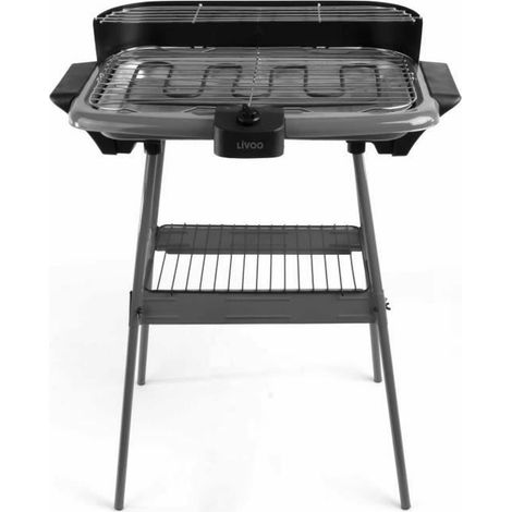 Barbecue électrique sur pieds LIVOO - DOM297G - Surface de cuisson 47x28cm - Thermostat réglable (1/5)