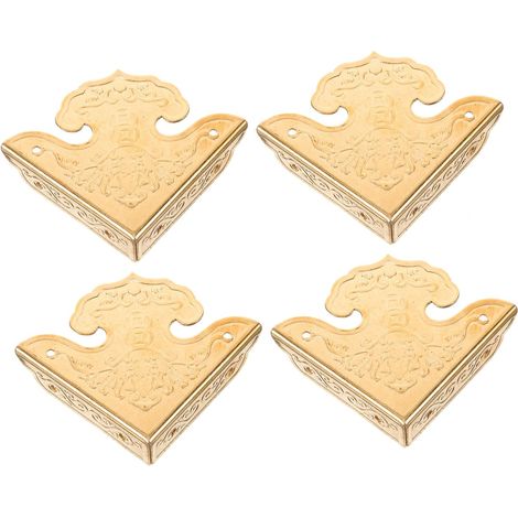 Lot de 4 protections d'angle métalliques pour boîtes, couvercles (1/5)