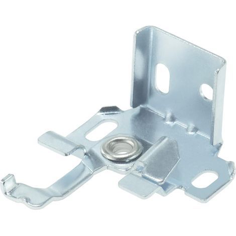 Pack of 10 25mm heavy-duty Roman blind mounting brackets. Sturdy metal mounting clips for top rail. (1/5)