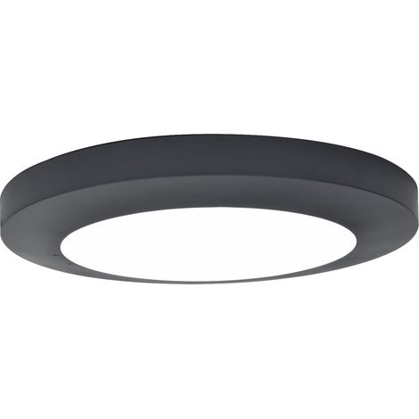 Plafoniera esterna LED Lutec Kayah grigia 30,5cm IP54