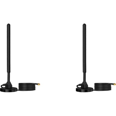 Antenne LoRa 2 x 868 MHz / 915 MHz, à hélium, base magnétique, gain élevé de 38 dBi, connecteur SMA mâle, câble de 3 mètres, tige de cuivre, 800-960 MHz (1/5)