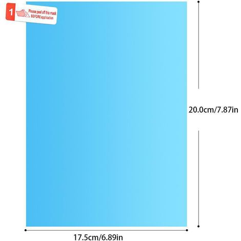 Film de fenêtre latérale de voiture, Membrane Anti-buée, protection étanche à la pluie, 2 pièces (1/5)