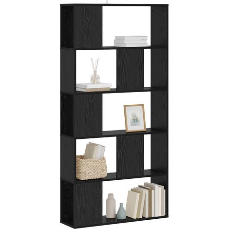 Bibliothèque Chêne noir 80,5 x 23,5 x 162,5 cm PB vidaXL