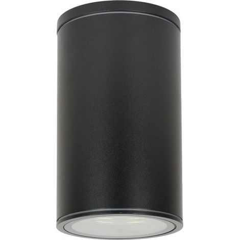 Spot plafond extérieur 11 cm E27 noir IP54 SU-MA Adela (1/3)