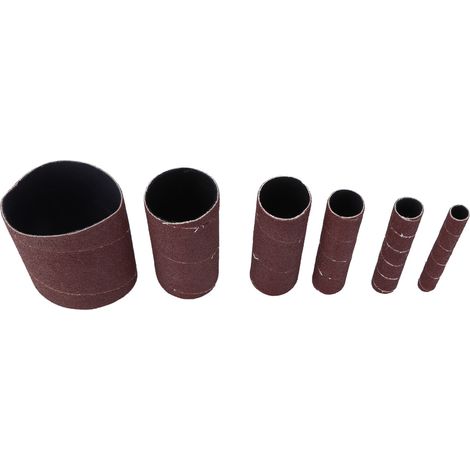 6 Pièces Manchons Abrasifs Papier de Verre Rouleau pour Meuleuse Électrique Ponçage Bois Métal Décapage Rouille