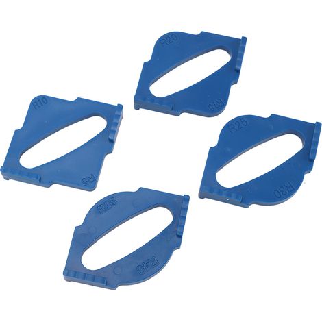 Kit Gabarit de Routage Radius R5-R40, 4 Pièces Gabarits de Découpe Coins Arrondis pour Défonceuse, Gabarit de Guidage Menuiserie (1/5)