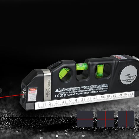Niveau laser infrarouge multifonction, traceur de lignes laser à point rouge, appareil de nivellement pour chantier, modèle exclusif Asie du Sud-Est, outil de mesure précis, niveau à bulle laser porta (1/5)