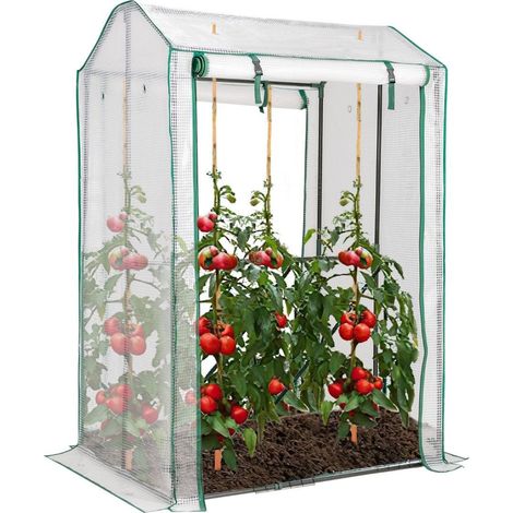 Invernadero de jardin de exterior de 100 x 81 x 150 cm con 2 puertas enrollables