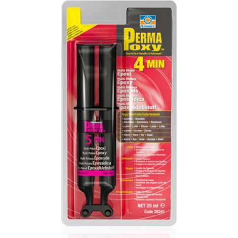 Permatex Permapoxy 4min multi métal 25 ml epoxy