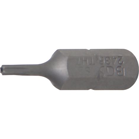 Bit  Länge 25 mm  Antrieb Außensechskant 6,3 mm (1/4")  T-Profil (für Torx) mit Bohrung T7