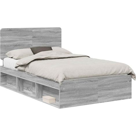 Maison Exclusive - Estructura de cama con cabecera Gris Sonoma 13
