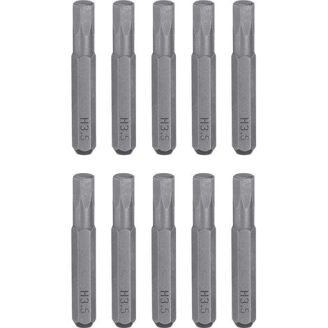 10pcs H3.5 Embout de Tournevis Hexagonal 5/32" Tige Hexagonale 28mm Longueur Acier S2 Magnétique Tête Hexagonale Embouts de Tournevis pour la Réparation de Précision (1/5)