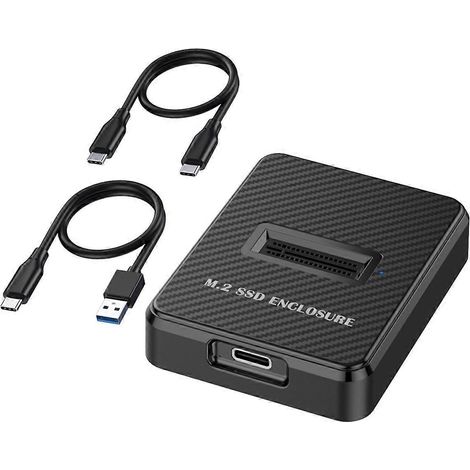 Boîtier externe pour disque dur SSD M.2 à baie unique 10 Gbit/s (1/5)