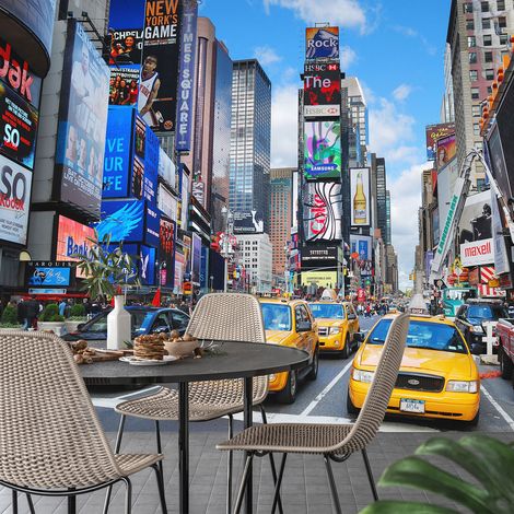 Papier peint panoramique - New York Time Square - 130 cm x 86 cm (1/4)