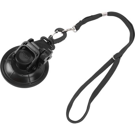 Laisse de bain pour chien avec ventouse, réglable, pour chien et chat, avec corde de sécurité fixe pour la douche, le bain et le toilettage, noire, taille L (1/5)